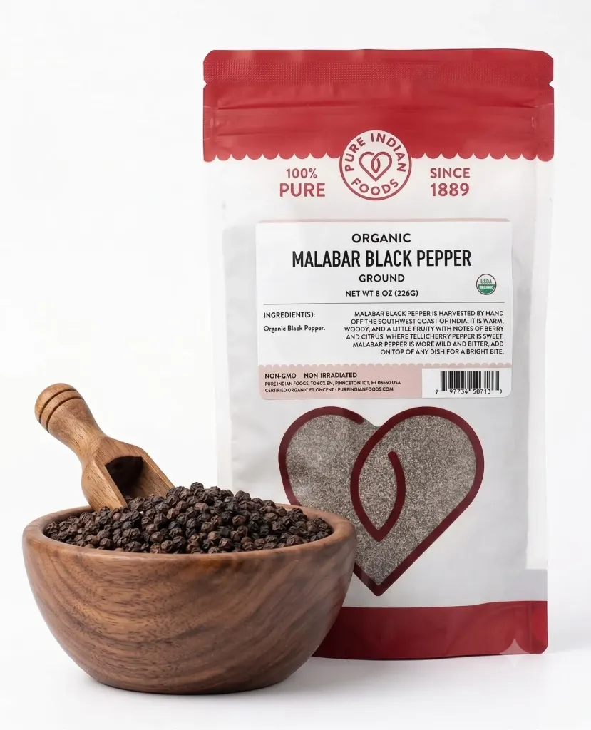 [SPC-01-001-0002] Poivre noir en grains Malabar