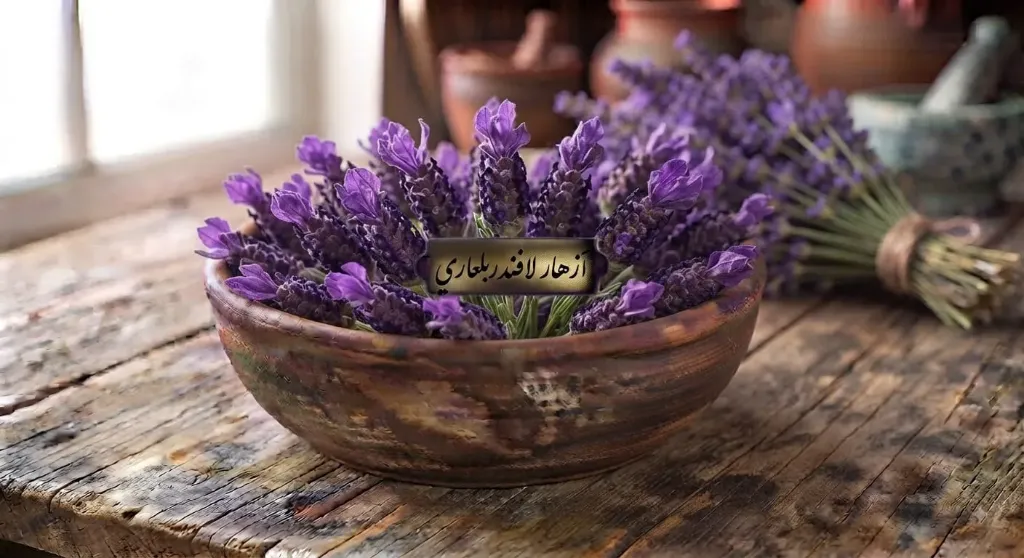 Alfazema búlgara em flor