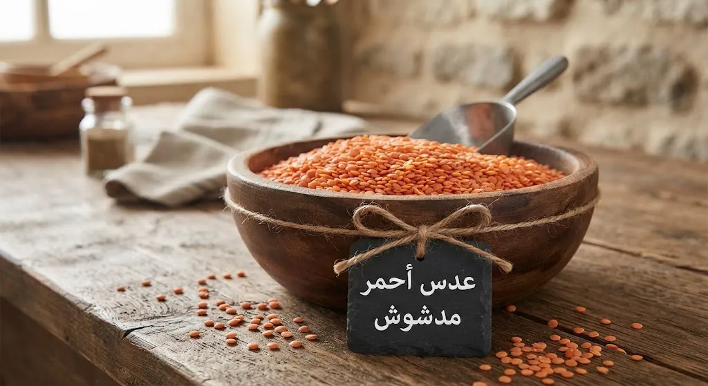 [GRN-02-001-0002] عدس أحمر مدشوش