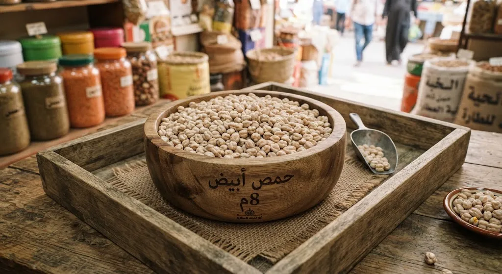 [GRN-02-003-0002] White Chickpeas 8 mm