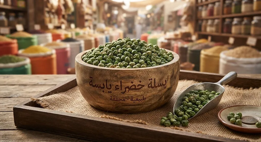 بسلة خضراء يابسة