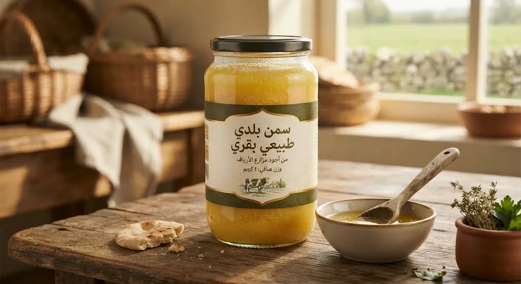 [OIL-04-001-0001] Natural Baladi Cow Ghee 1 kg