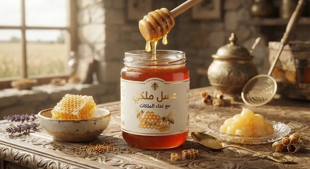 عسل ملكي (مع غذاء الملكات)
