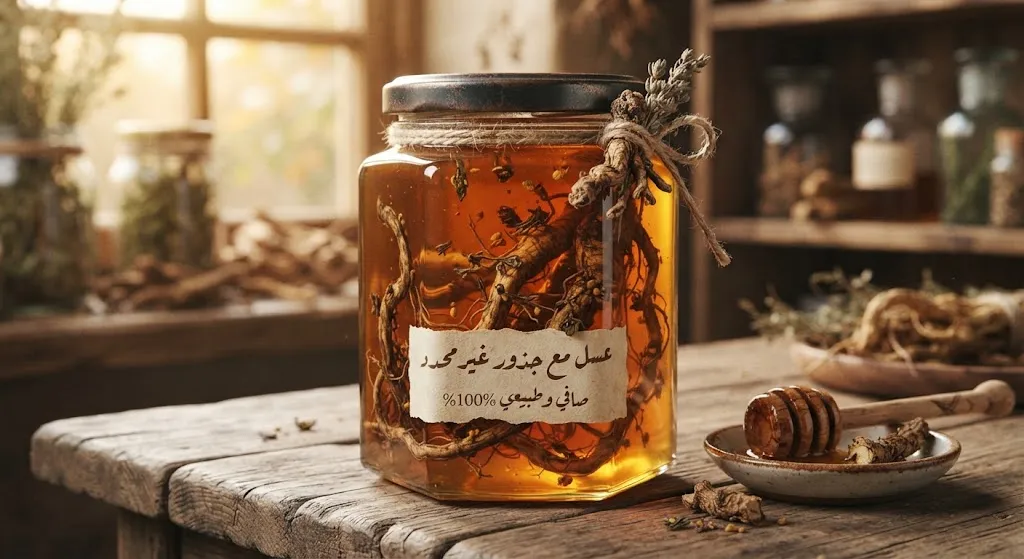 عسل مع جذور غير محدد