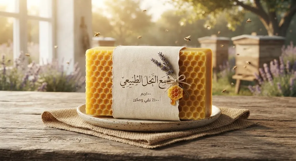 [HNY-02-001-0001] شمع النحل الطبيعي 100جم