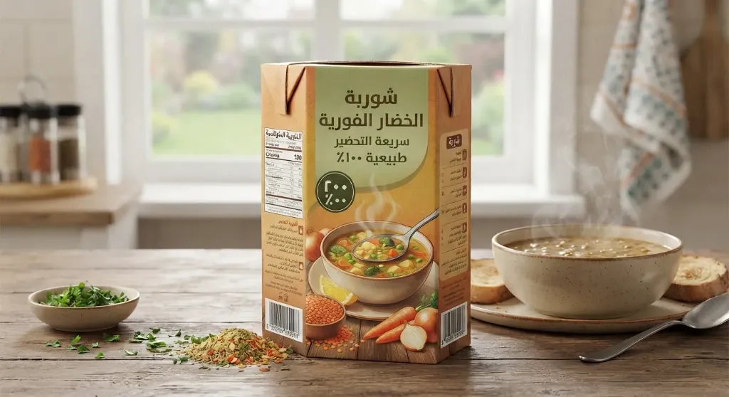 Sopa de verduras instantánea