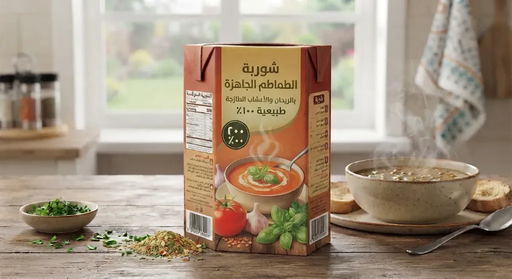 Soupe de tomate prête à l'emploi