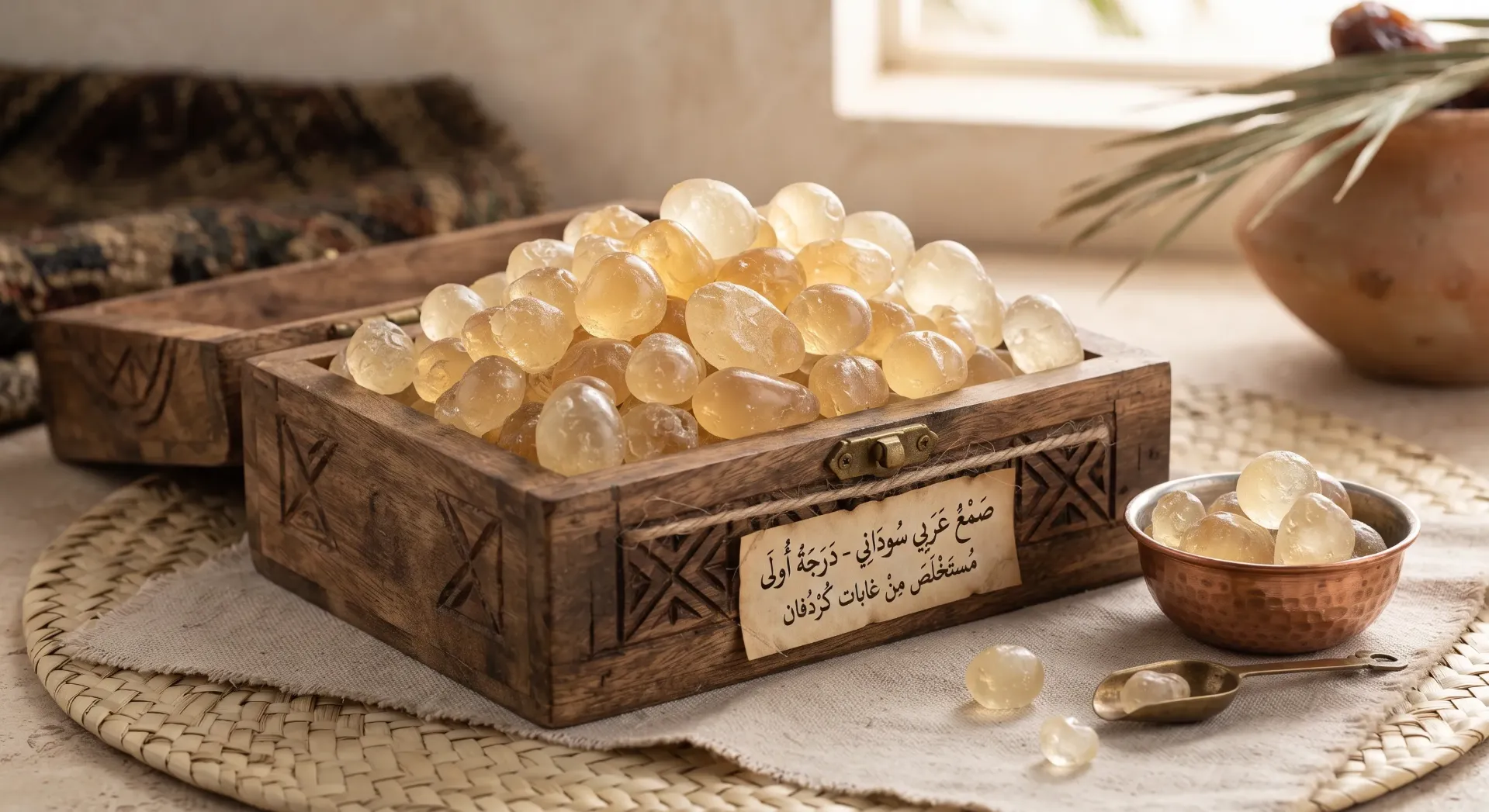 [INC-02-003-0001] Gummi arabicum, sudanesisch, Güteklasse 1