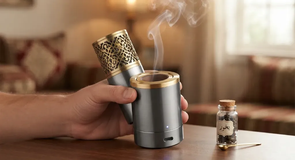 [INC-04-001-0011] Queimador de incenso USB pequeno portátil