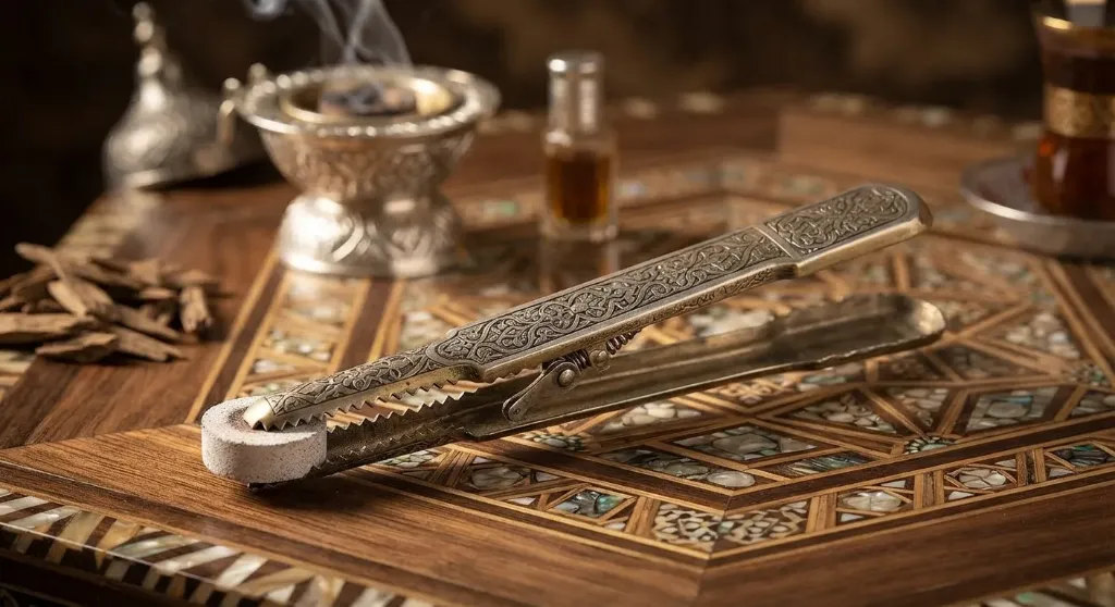 [INC-04-002-0004] ملقط البخور معدني