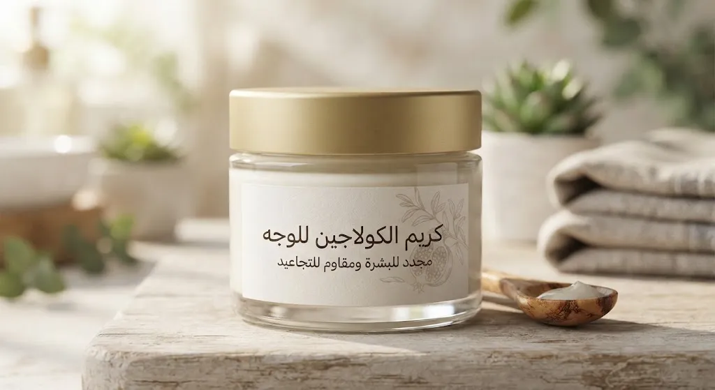 Crema de colágeno para el rostro