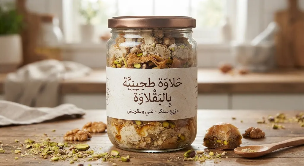 [PCK-02-003-0008] حلاوة طحينية بالبقلاوة
