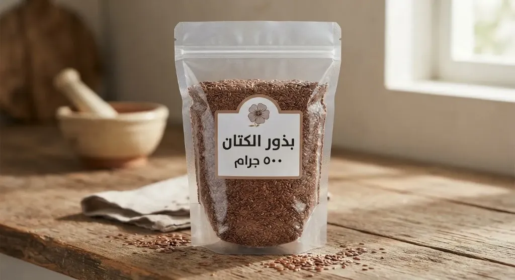 [SPL-01-001-0003] دقيق بذور الكتان 500جم