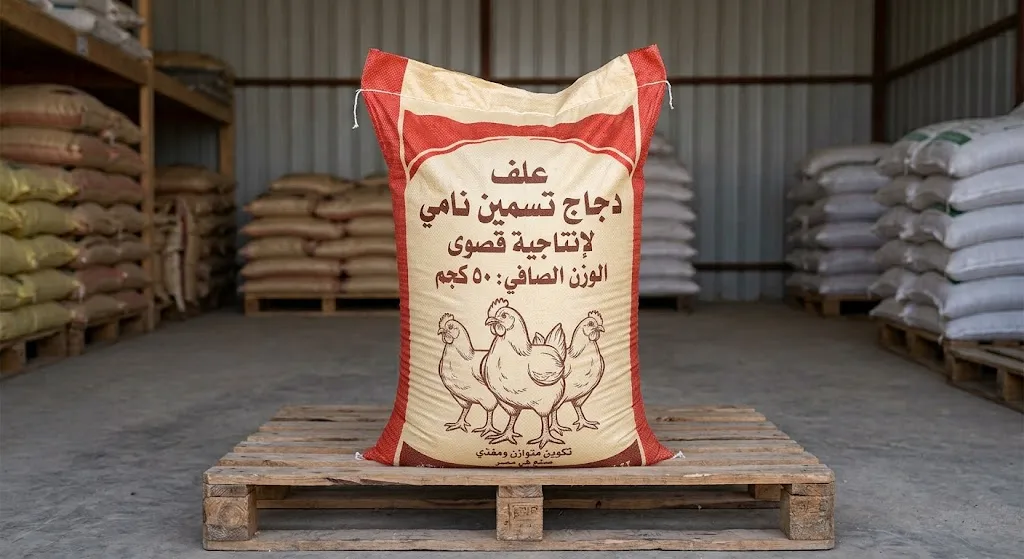 [FED-02-001-0003] علف دجاج تسمين نامي 50كجم