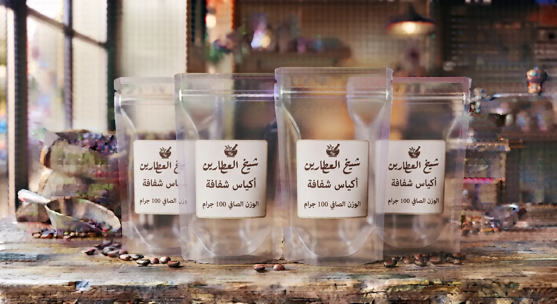 Sachets en plastique transparents 100 g