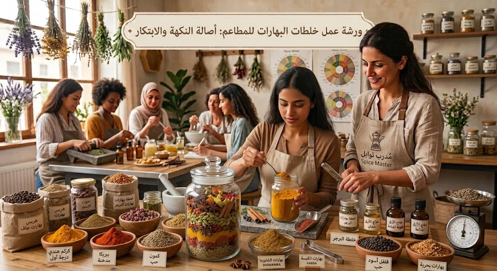 [SRV-03-002-0002] ورشة عمل خلطات البهارات للمطاعم